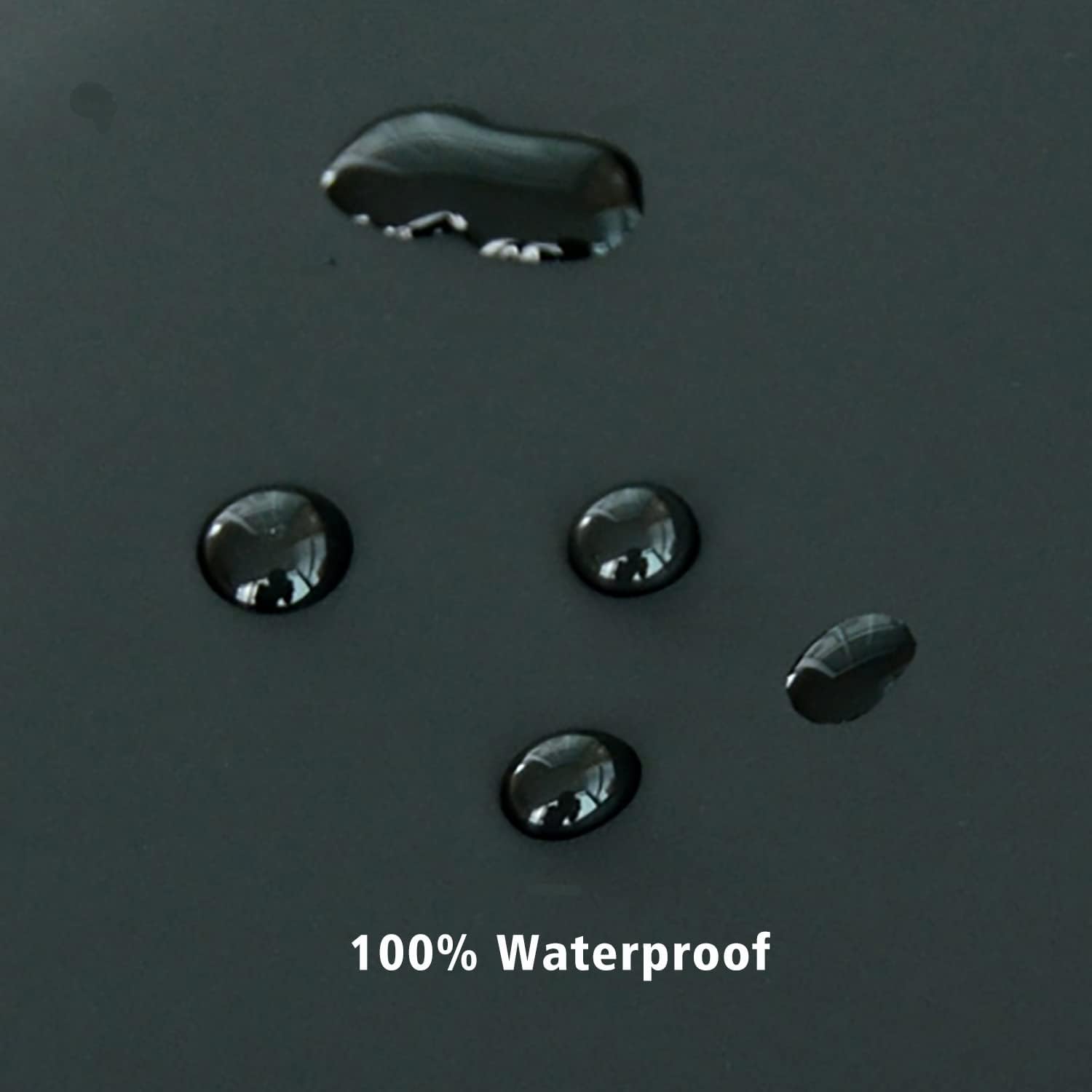 Black Fabric Shower Curtain with Magnetic Weights