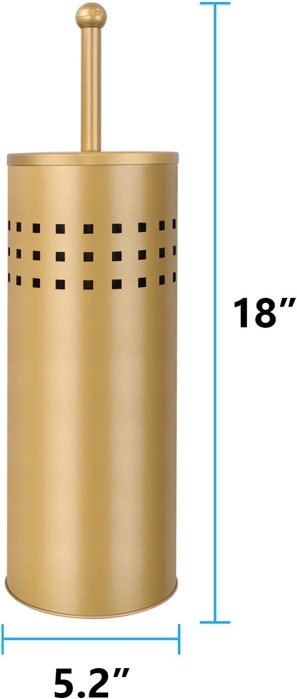 Blue Donuts Toilet Plunger with Holder - Quick Dry Multi Drain Gold