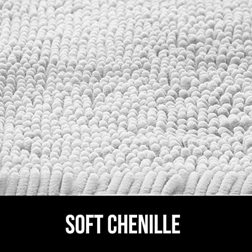 Gorilla Grip Toilet Lid Cover and Waffle Shower Curtain 2-Pack