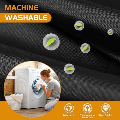 1 Pack Fabric Snap-In Shower Curtain Liner Replacement Black 70x54