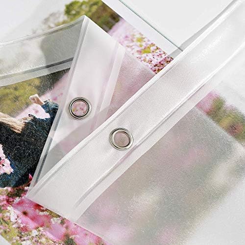 AooHome 72x60 Inch Short Shower Curtain Liner with Magnets