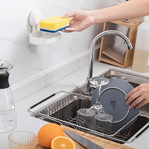 LEVERLOC Suction Cup Soap Dish Holder for Shower Wall
