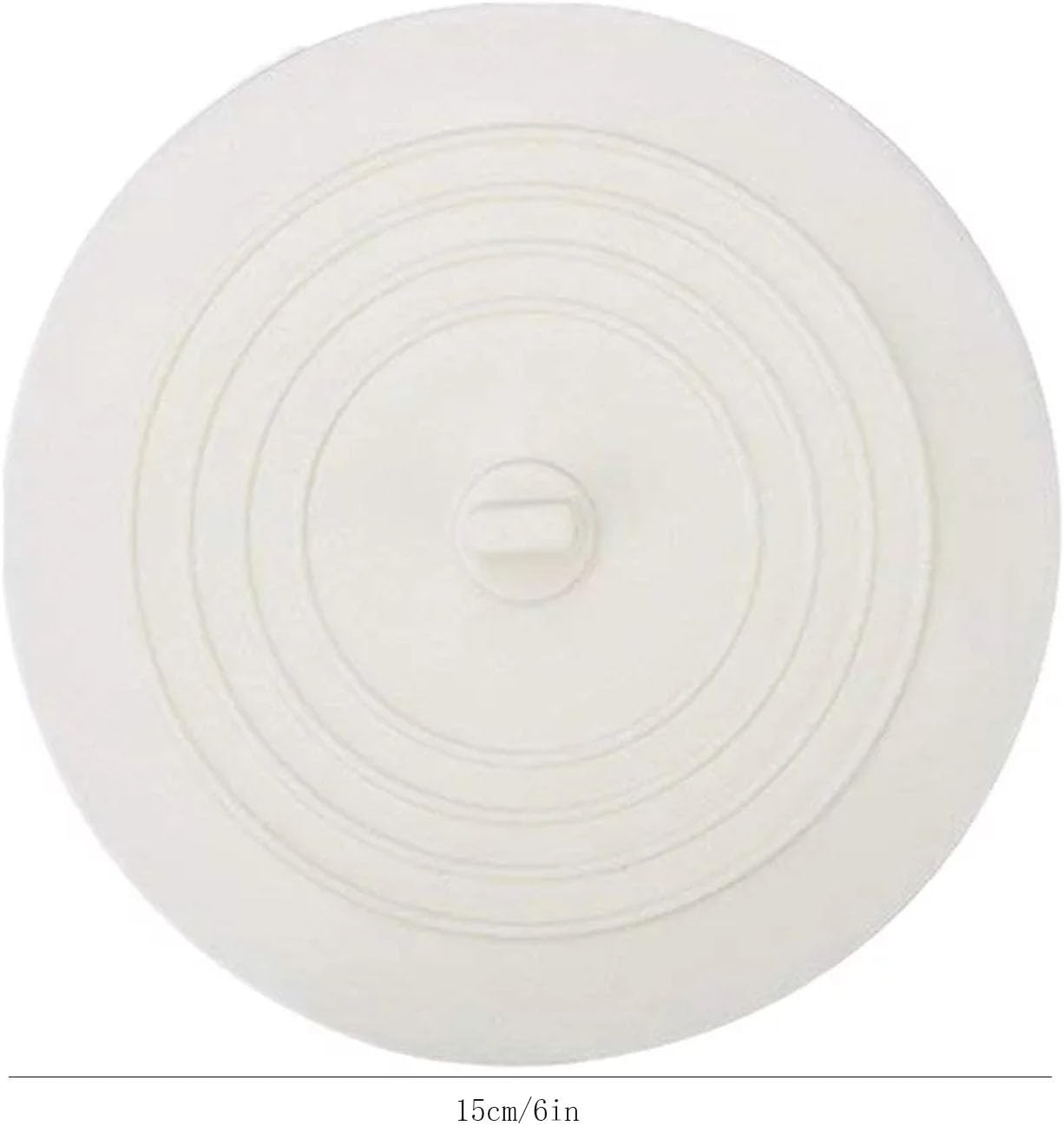 Silicone Tub Stopper with Strong Suction Black One Size