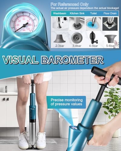 Livehitop High Pressure Toilet Plunger Tool