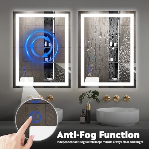 36 x 28 LED Bathroom Mirror with Touch Controls