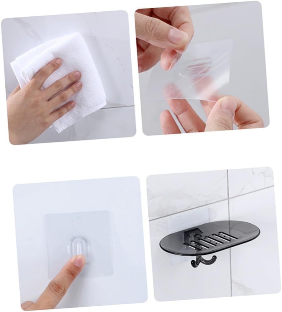 Beatifufu Wall Mounted Soap Dish with Hook and Draining Holes