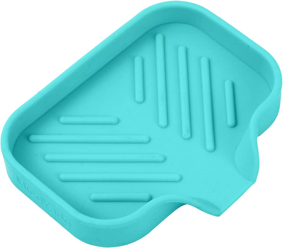 MicoYang Silicone Soap Dish with Drain Spout - 49x32 1