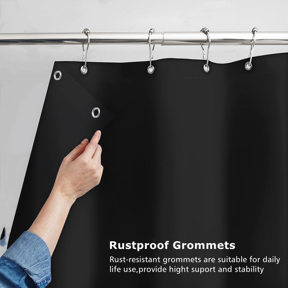 Felisa Soft Waterproof Shower Curtain Liner with 6 Magnets