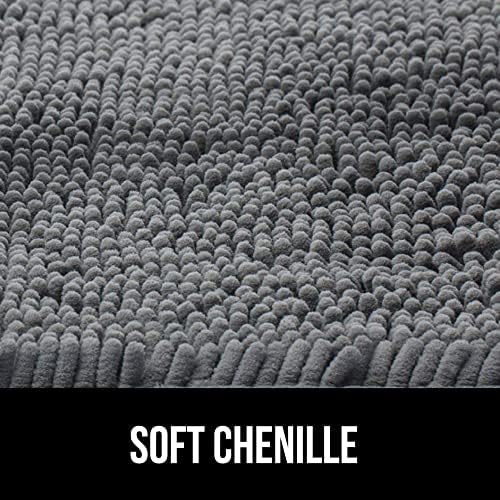 Gorilla Grip Toilet Lid Cover and Bath Rug Bundle 1