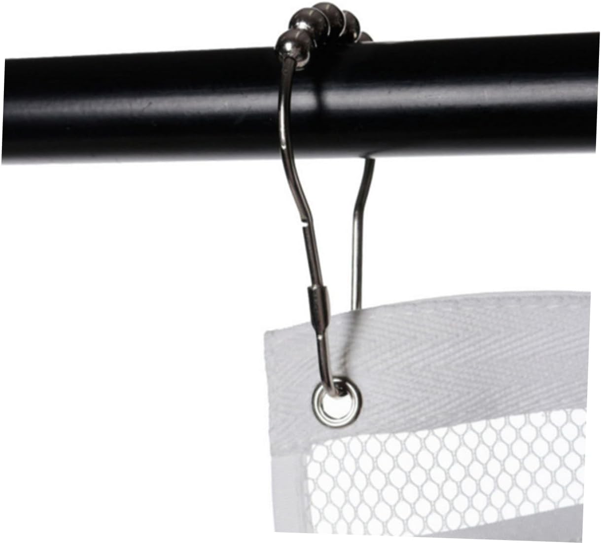 Toiletries Curtain Hanger with 6 Pockets and Mesh Design