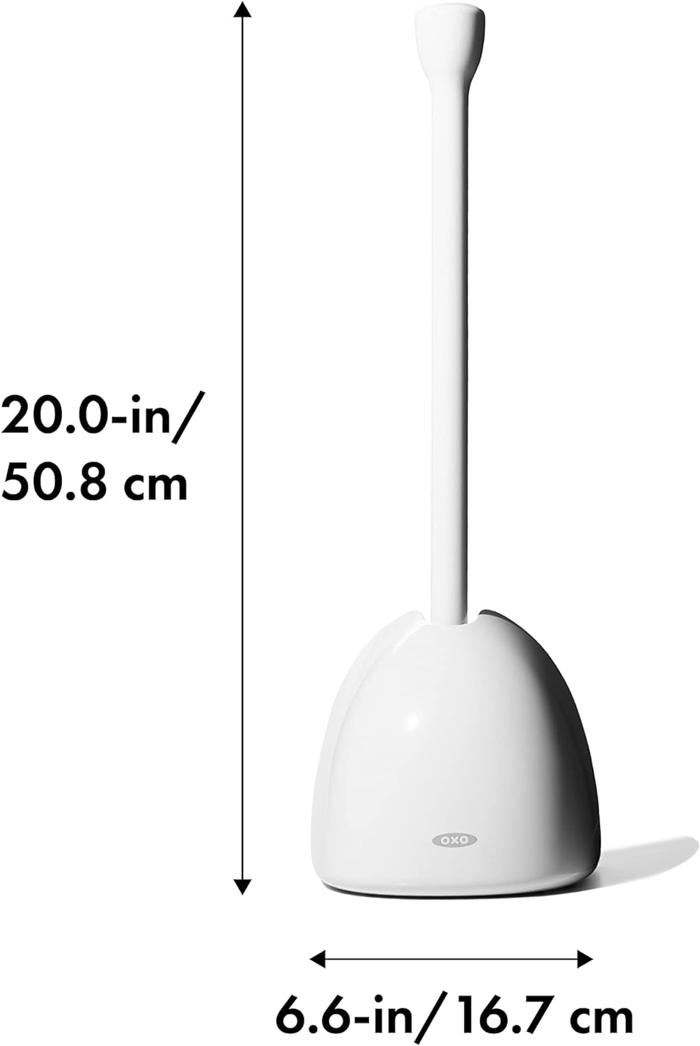 OXO Good Grips Toilet Plunger with Cover White 1