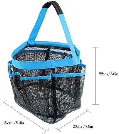 GGone 3 Pack Mesh Shower Caddy - Black Blue Pink