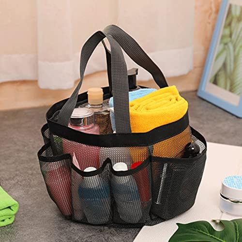 Mesh Shower Caddy Tote Bag with 9 Storage Pockets