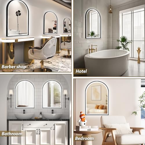 Habison 24x36 Inch LED Vanity Mirror with Bluetooth Speaker and Anti-Fog