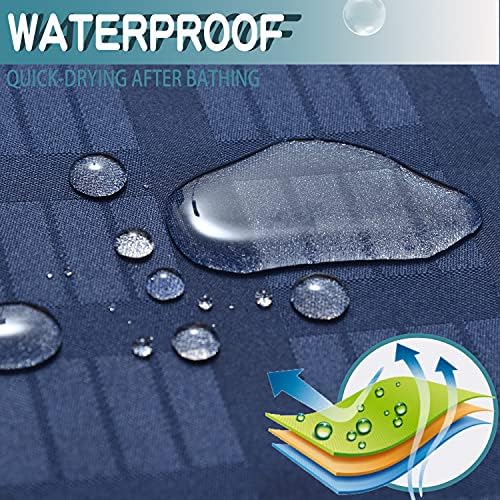 Conbo Mio Check Shower Curtain Liner Navy Blue 71x84