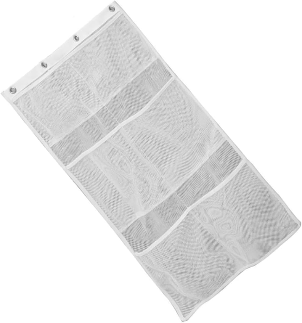 6 Pocket Mesh Shower Organizer Bag for Bathroom