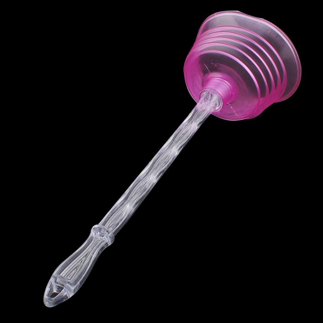 Qtqgoitem Fuchsia Toilet Plunger with Suction Cup