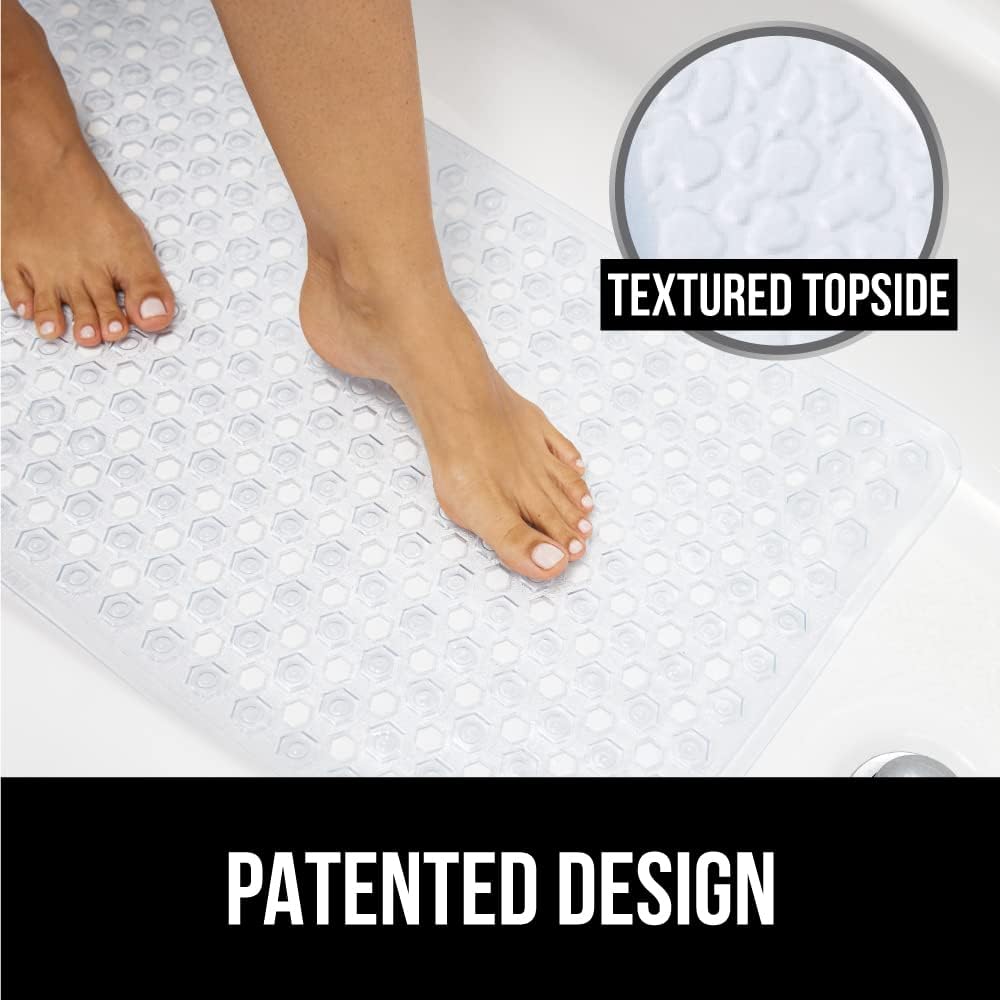 GORILLA GRIP Toilet Lid Cover and Shower Mat 2 Pack