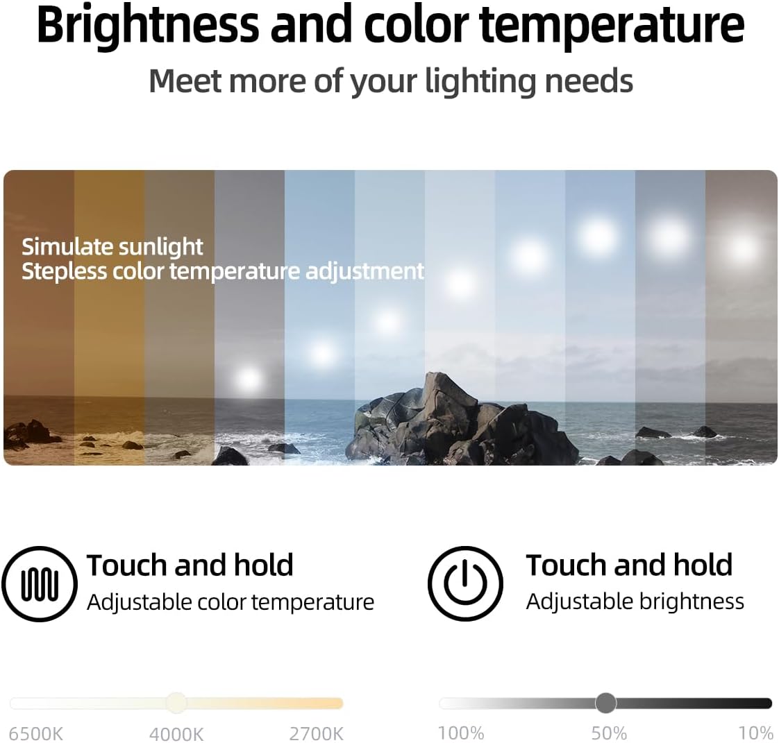 Gold LED Bathroom Mirror with Motion Sensor and Anti-Fog