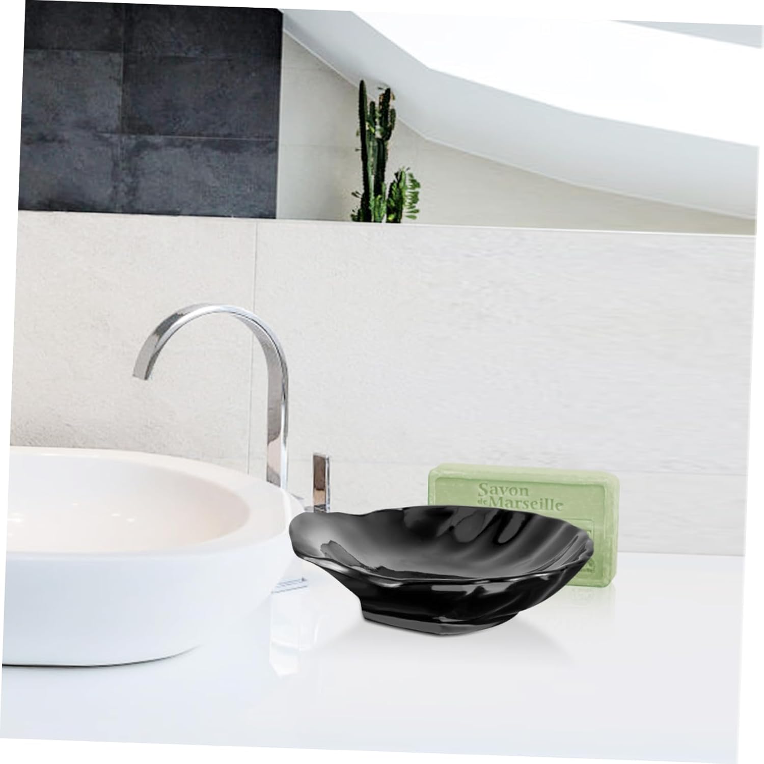 Unomor Plastic Soap Dish Sea Shell Holder