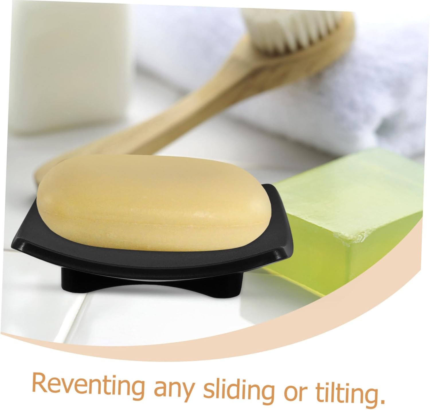 Zerodeko Oval Soap Dish Holder for Shower and Bathroom