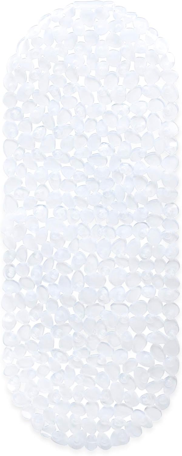 Navaris Pebble Bath Mat - Non Slip with Suction Cups