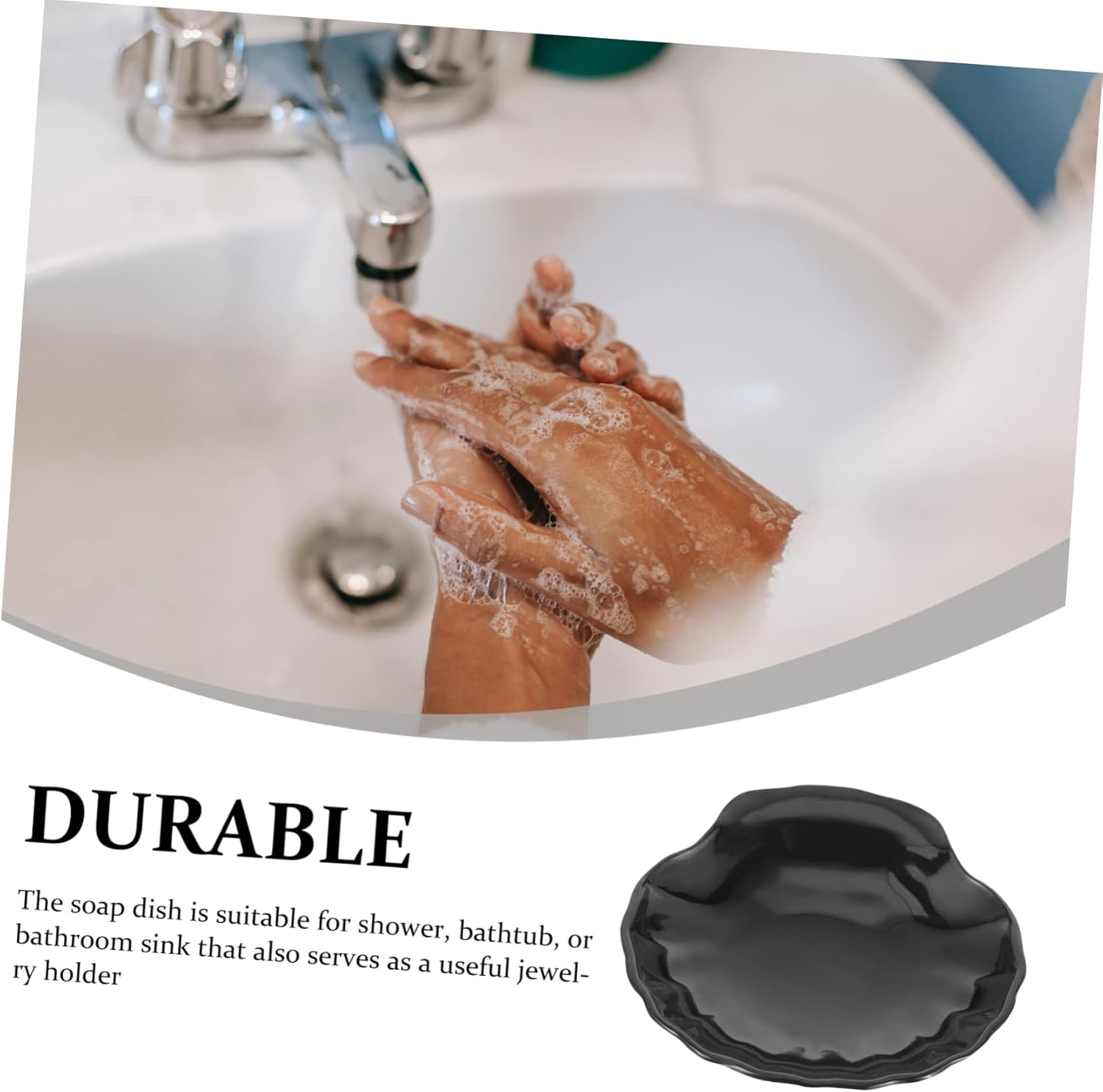 PHENOFICE Seashell Soap Dish Holder for Shower