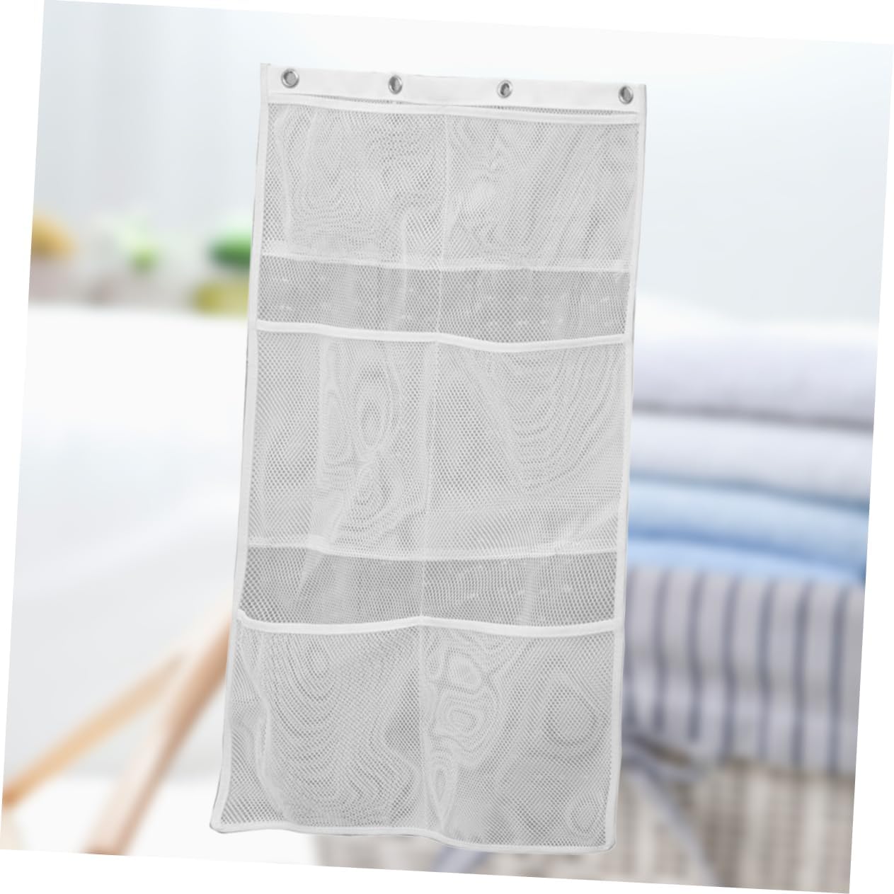 Parliky Hanging Mesh Bag Shower Organizer Storage Basket Pockets
