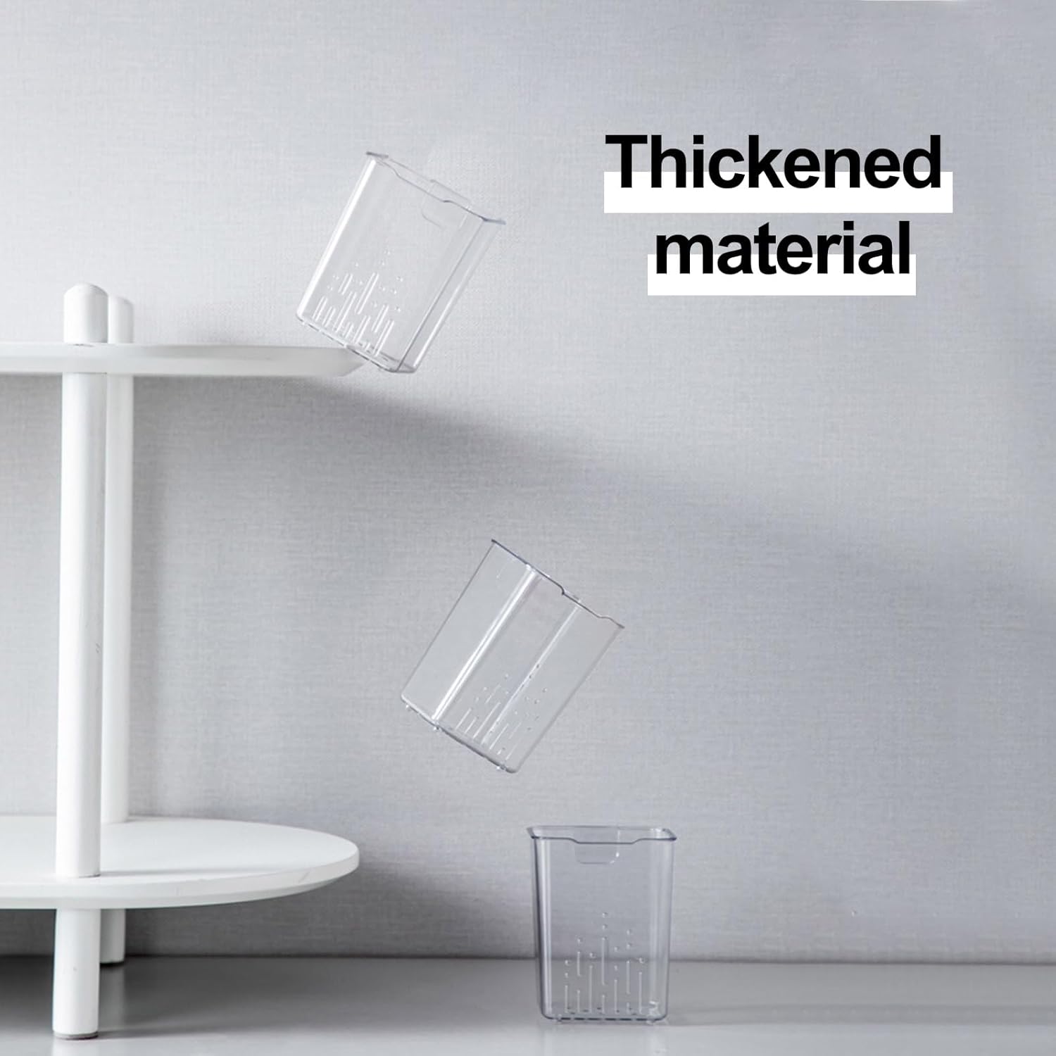 2 Packs Clear Shower Caddy Organizer No Drill Installation