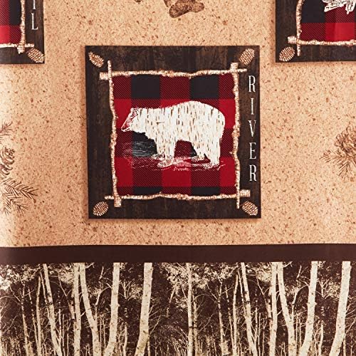 SKL Home Yellowstone Sundance Shower Curtain Brown 1