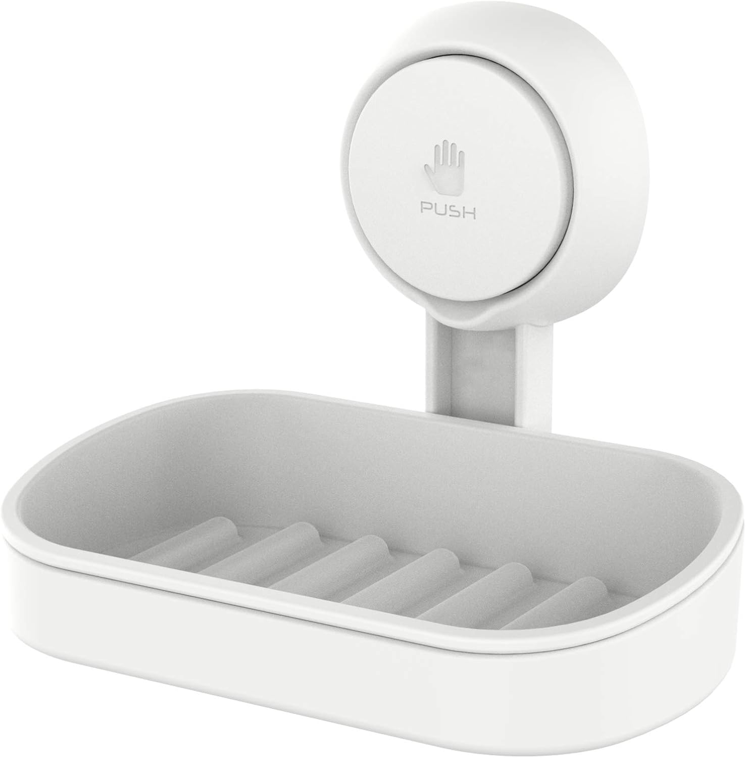 LEVERLOC Suction Cup Soap Dish Holder for Shower Wall