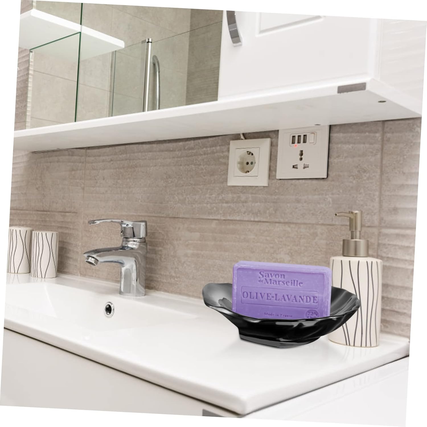 BESTOYARD Shell Soap Dish - Modern Bathroom Holder 1