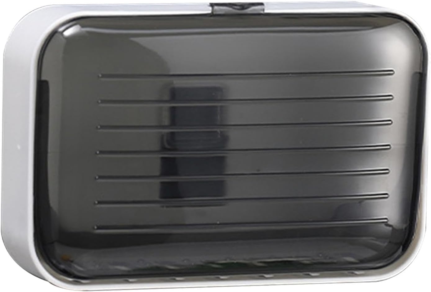 Elegant Black Soap Dish Holder with Cover