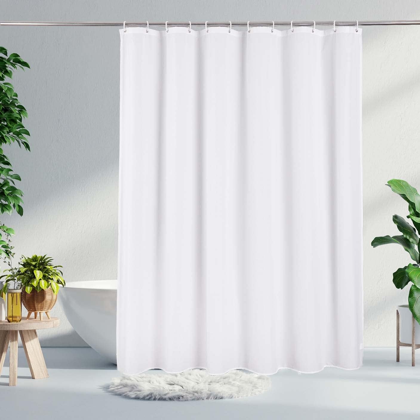 Eforcurtain Heavy Fabric Waterproof Shower Curtain Liner 72x78 Inch