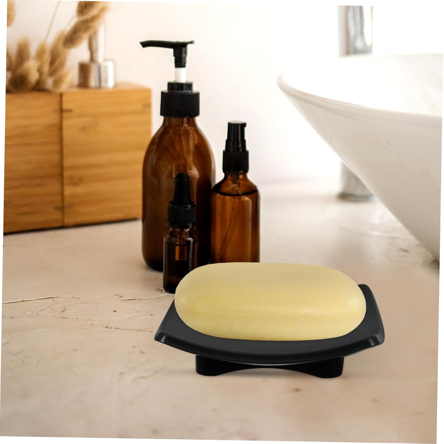 PRETYZOOM Bar Soap Holder with Draining Tray for Bathroom and Kitchen