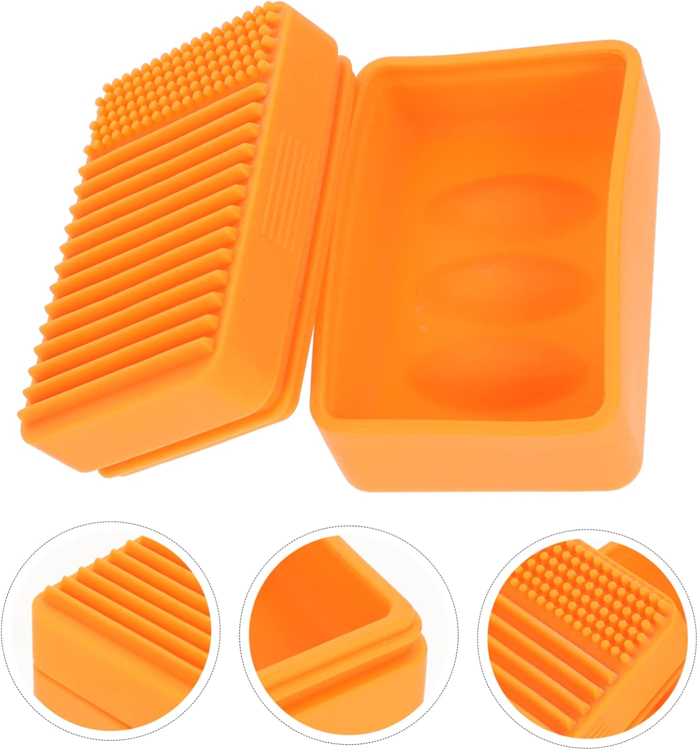 HEALEEP Travel Soap Dish Box Portable Silicone Holder
