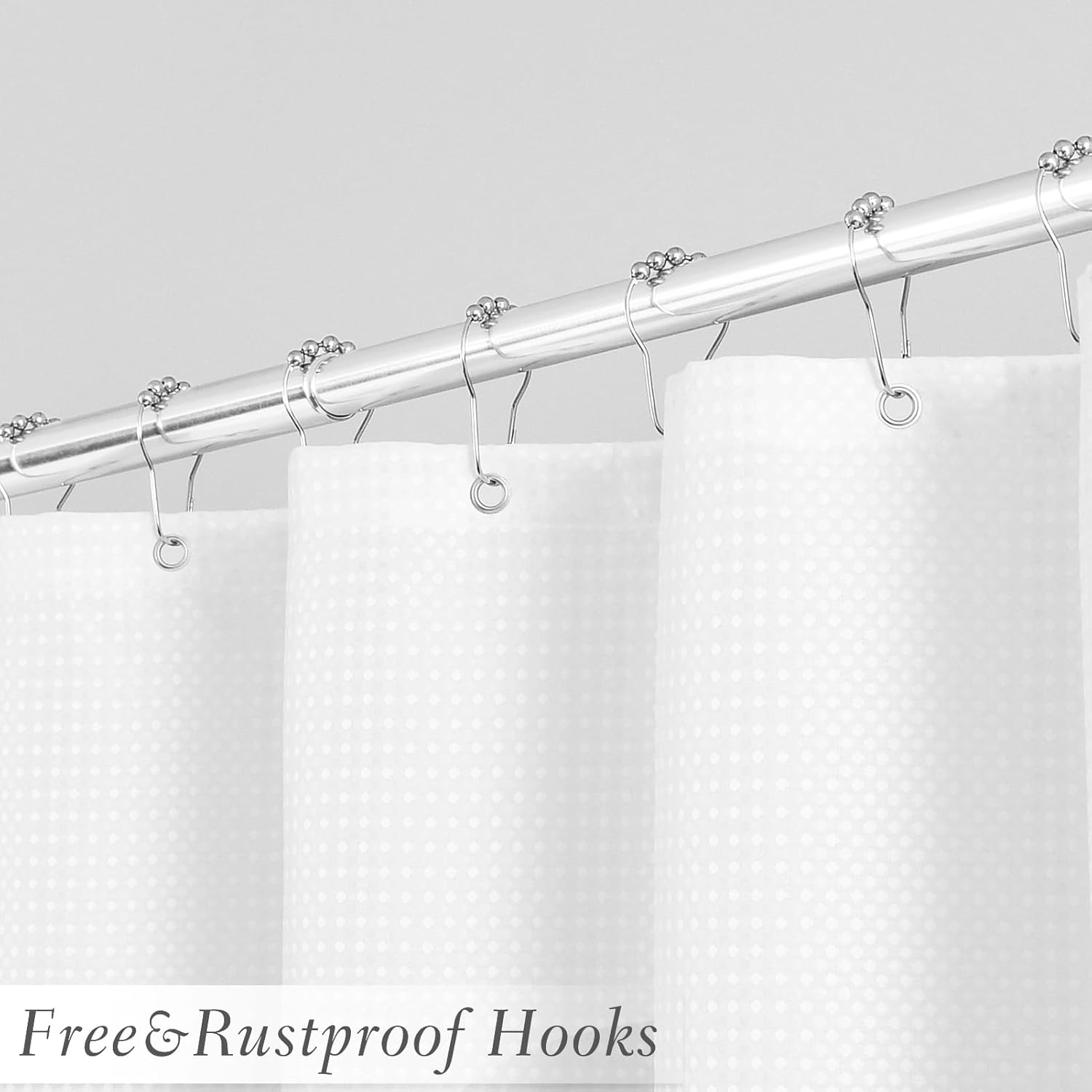 Hokibero Brown Misty Forest Mountain Nature Tree Fabric Shower Curtain 72x78