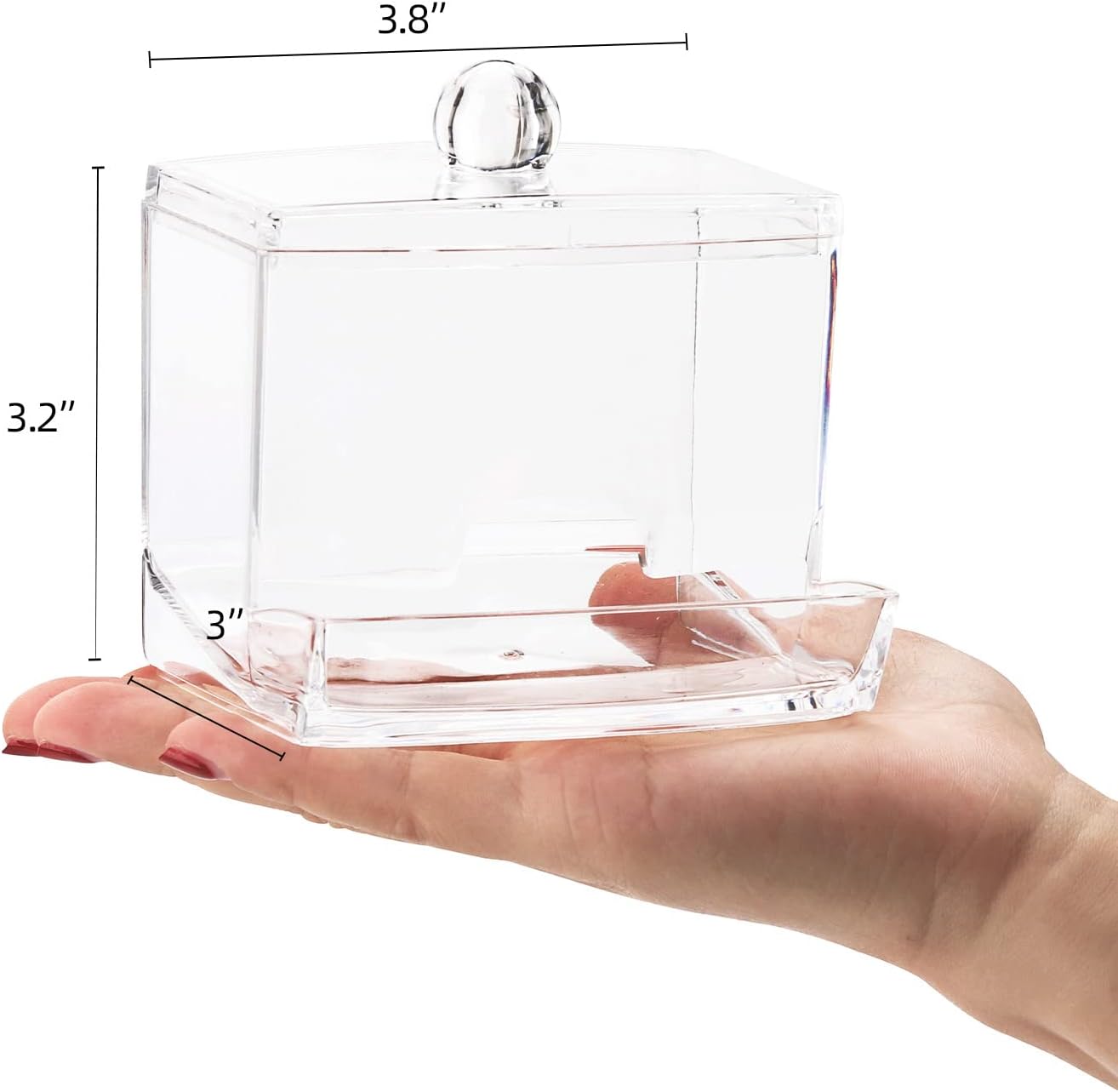 Tbestmax 10oz Cotton Swab Holder Dispenser