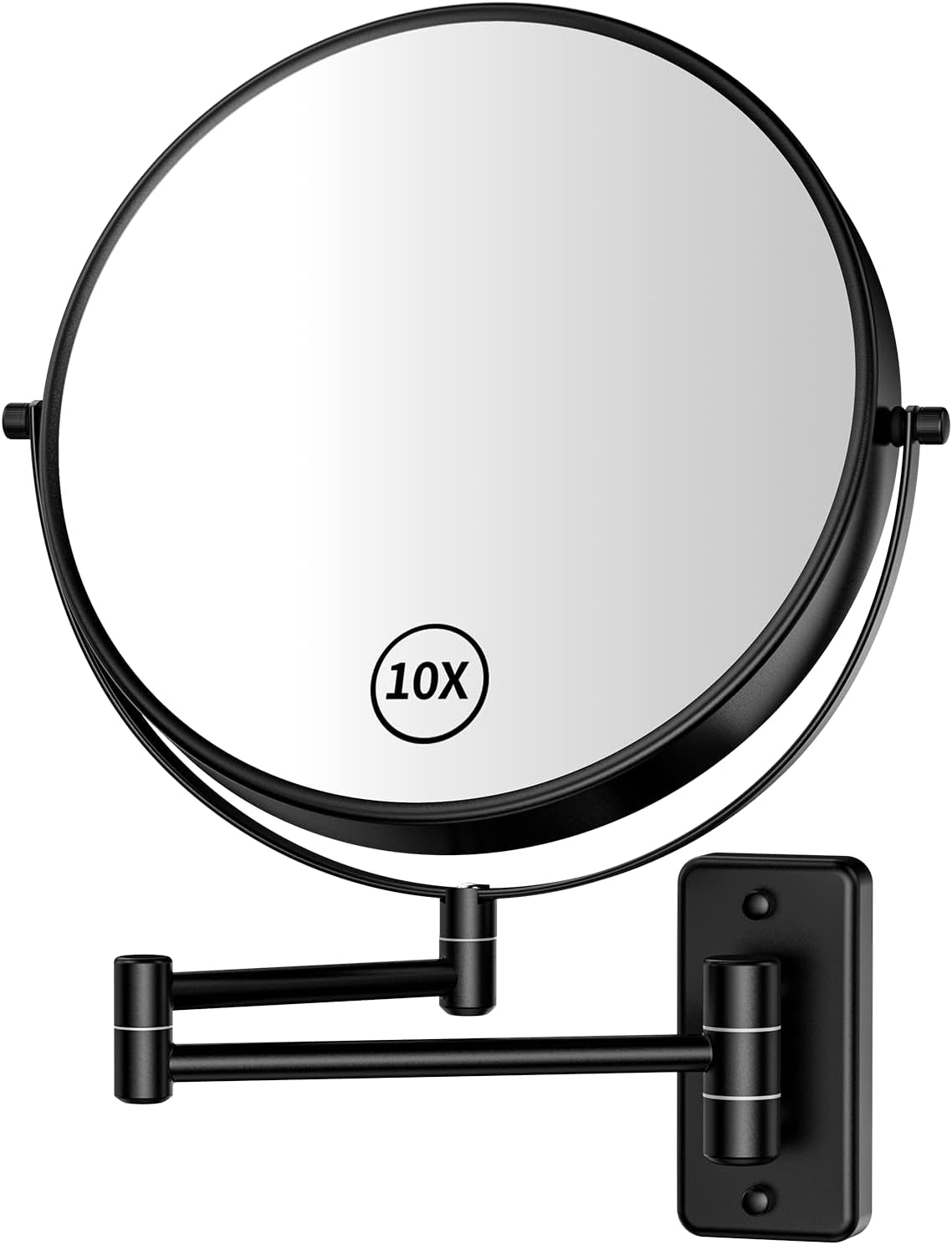 Gospire 9 Inch Wall Mount Magnifying Mirror with 1X 10X Dual-Sided