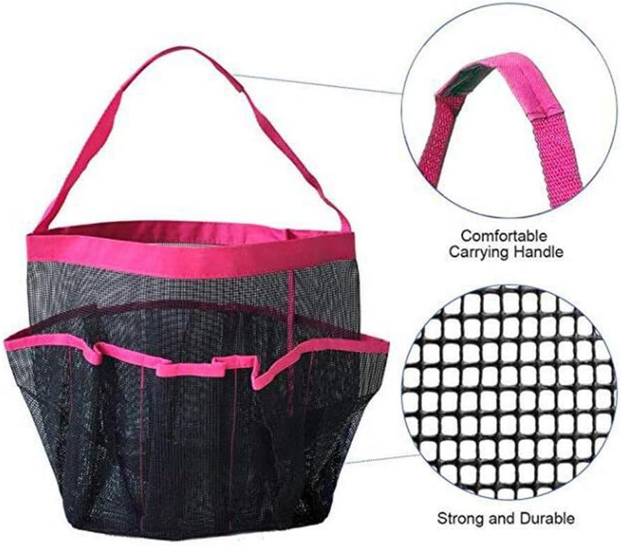 GGone 3 Pack Mesh Shower Caddy - Black Blue Pink