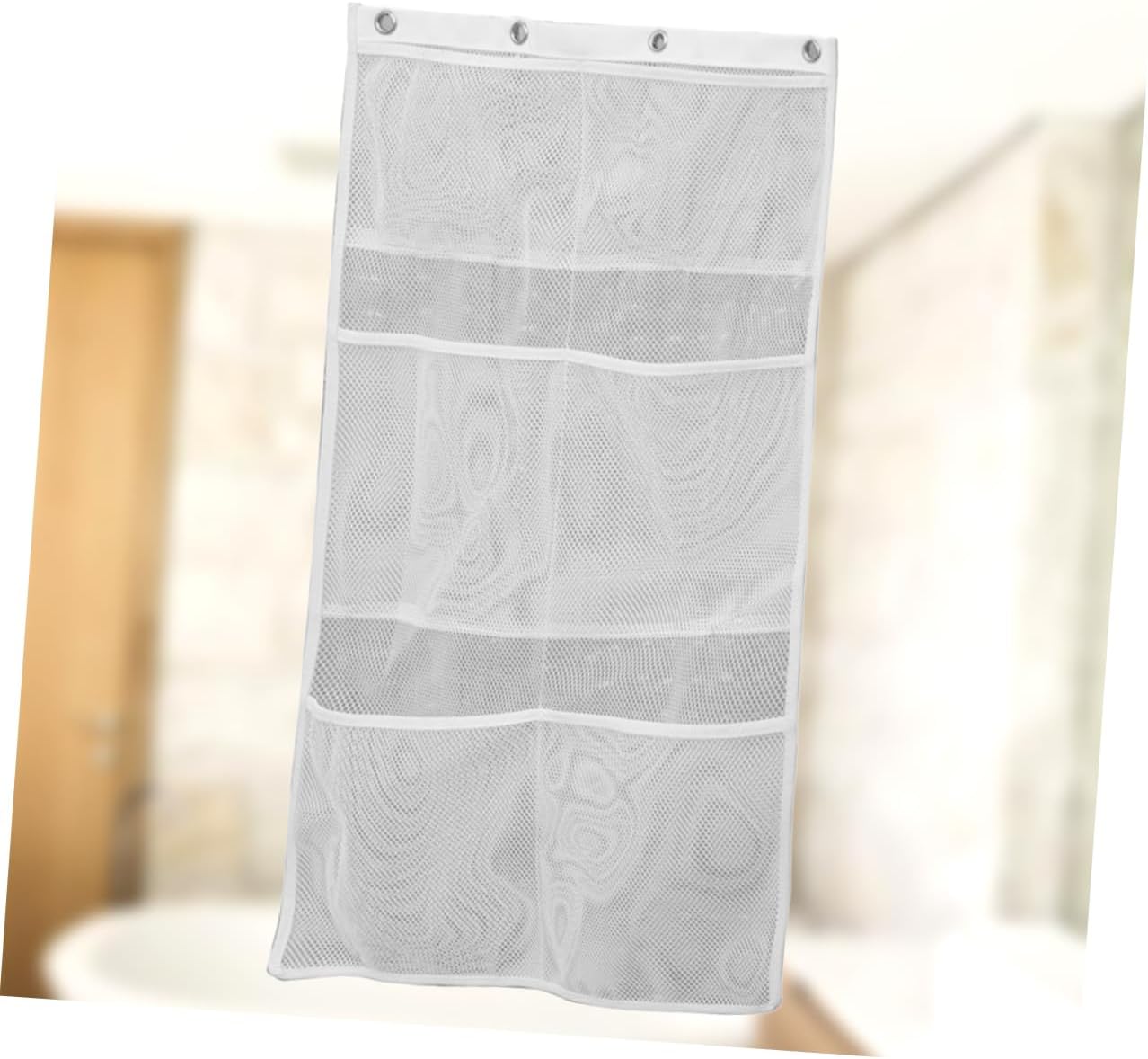 Parliky Hanging Mesh Bag Shower Organizer Storage Basket Pockets