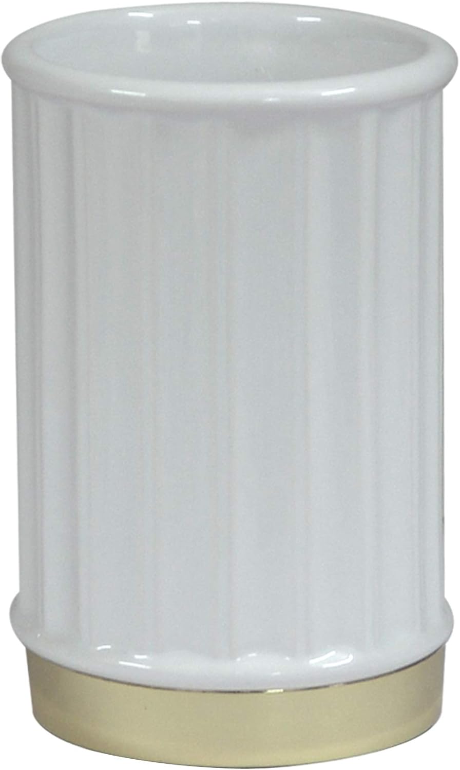 nu steel PAN5H Panache Ceramic Tumbler - White Gold Finish