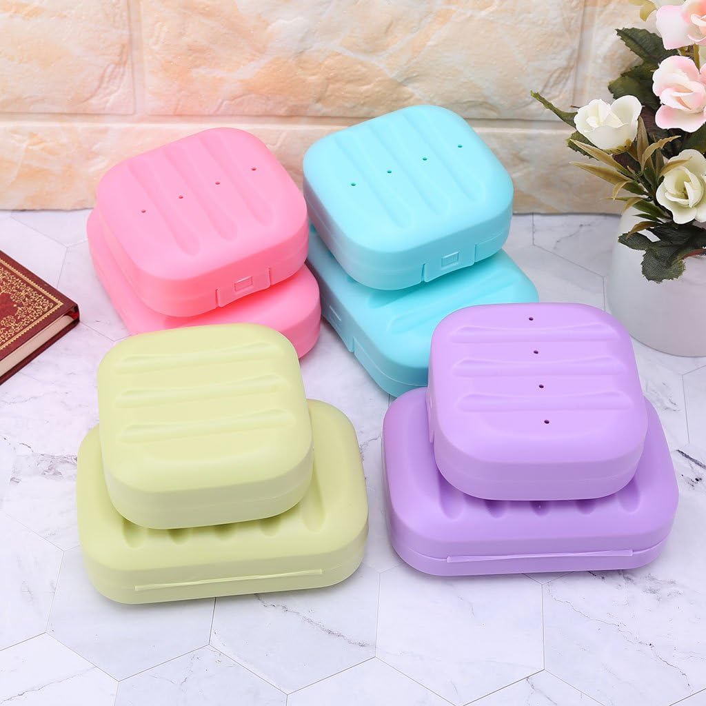 Ralondbey Mini Soap Box Travel Holder with Lock