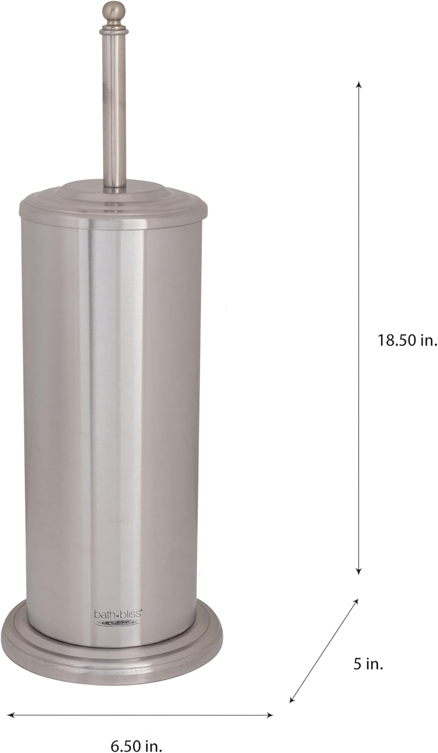 Bath Bliss Toilet Plunger Holder Stainless Steel