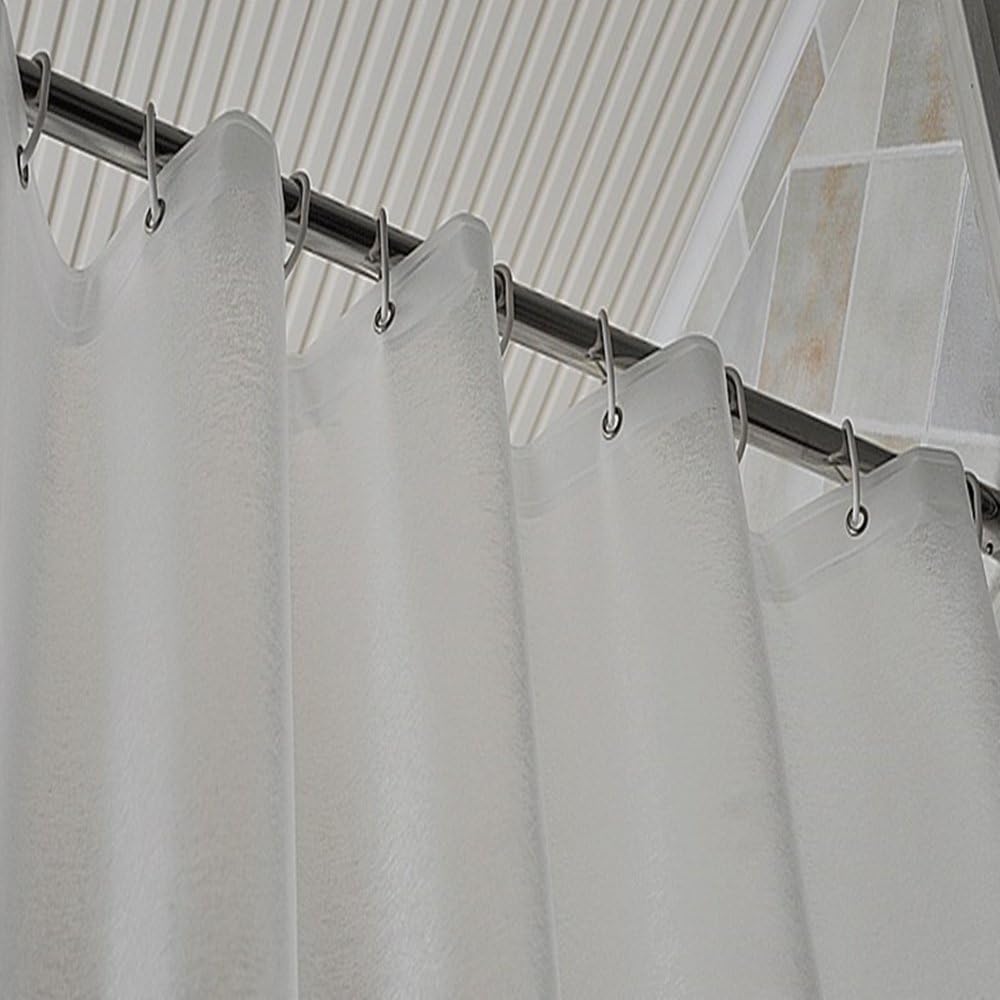 AooHome 72x60 Inch Short Shower Curtain Liner with Magnets
