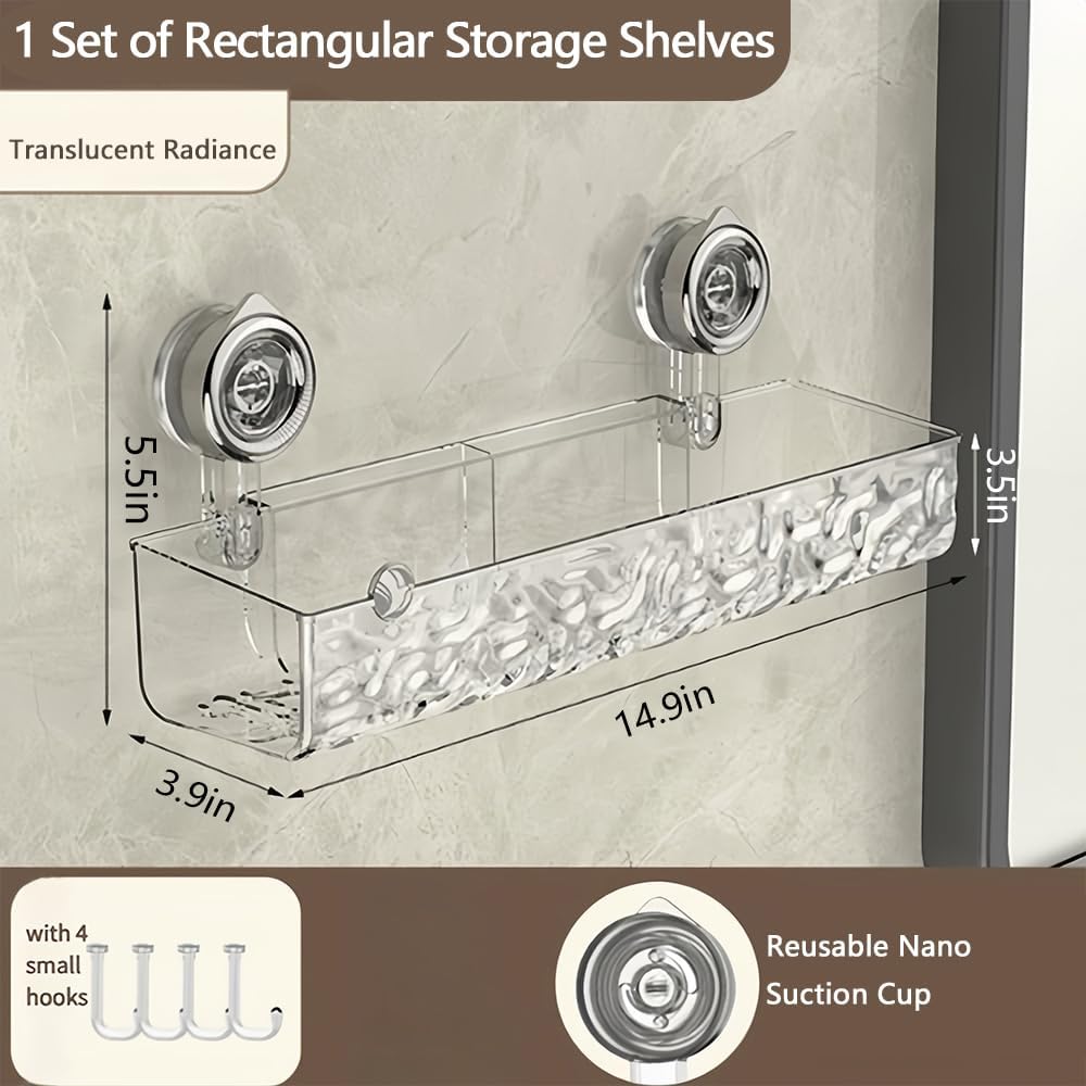 Seodon Corrugated Suction Cup Holder - Grayish Glacier Pattern