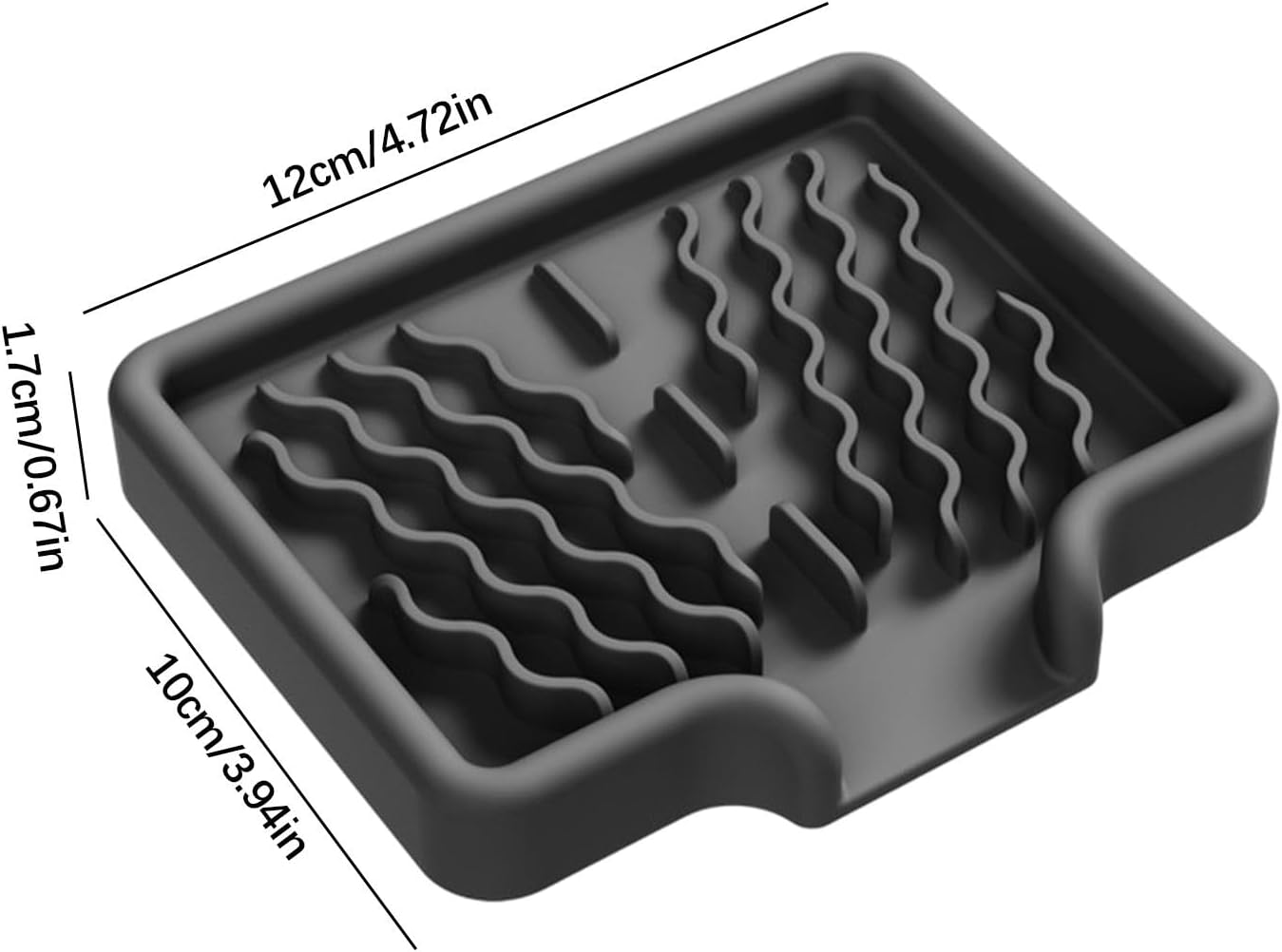 Huvqianu Soap Dish with Drainage and Non-Slip Design
