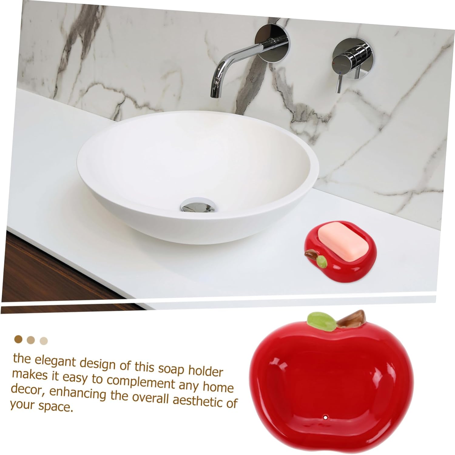 HOOTNEE Ceramic Soap Dish with Drainage 1