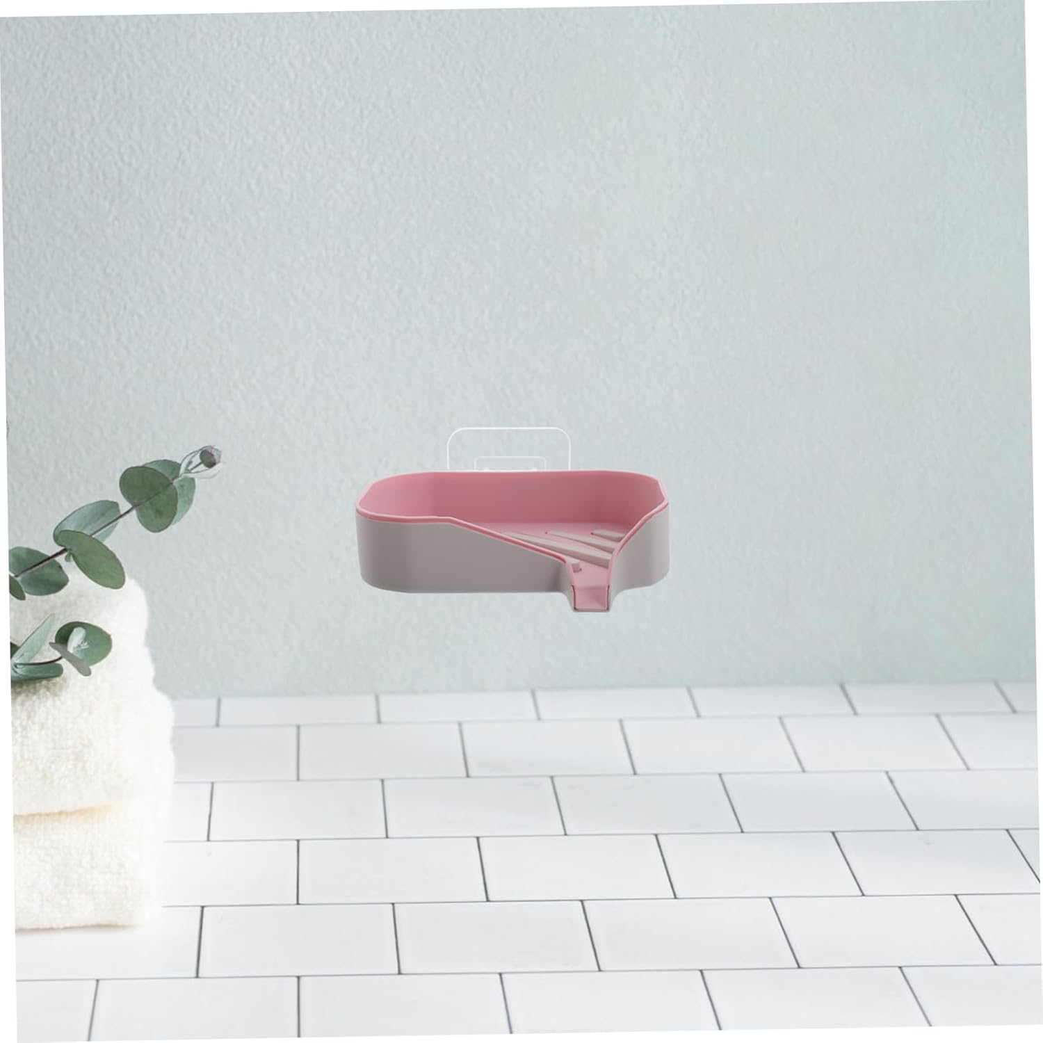 Wall Mounted Soap Dish with Toothbrush Holder