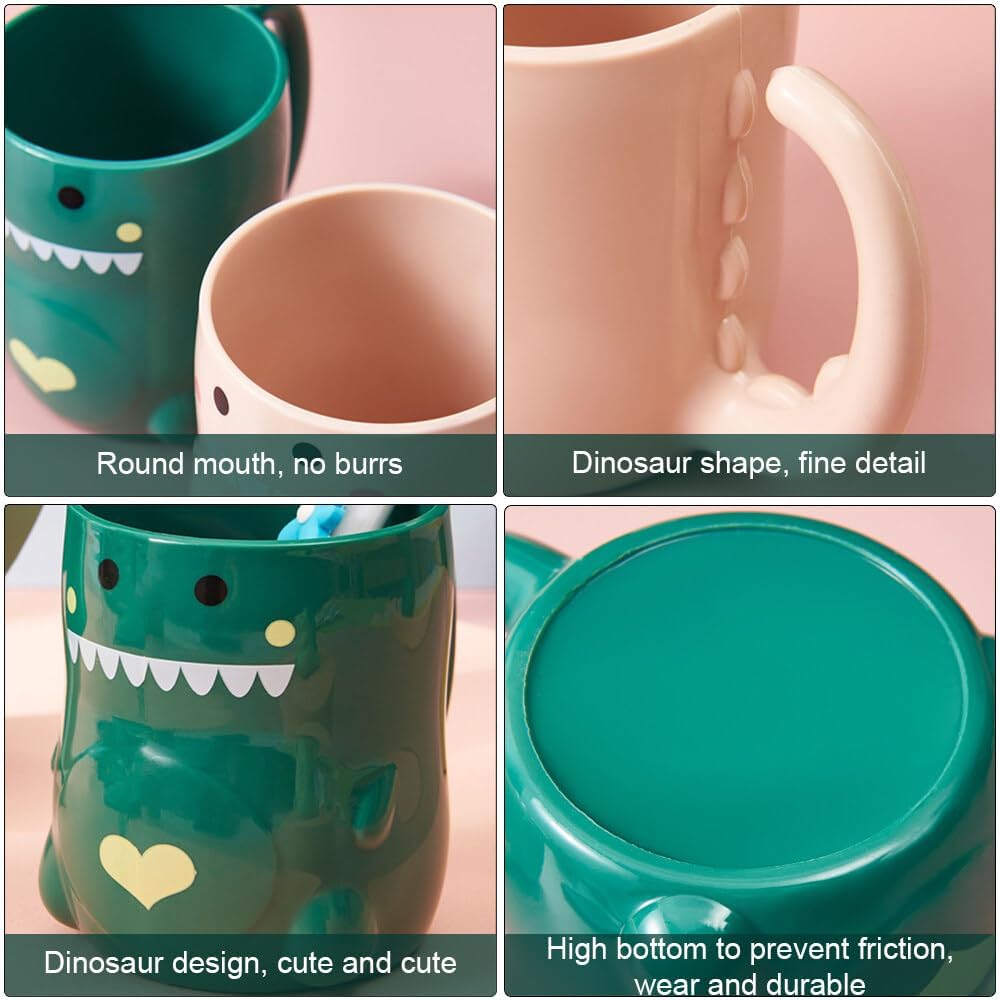 GmeDhc Dinosaur Toothbrush Holder Set of 2